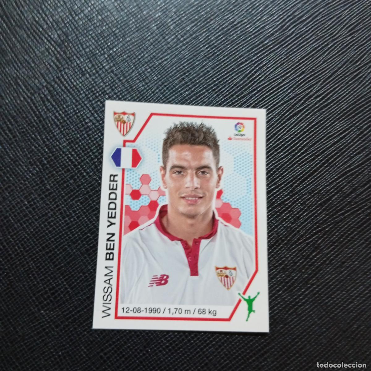 Cromos de f&uacute;tbol: 128 BEN YEDDER SEVILLA PANINI 2016 2017 CROMO 16 17 FUTBOL LIGA - SIN PEGAR - A215 PG13