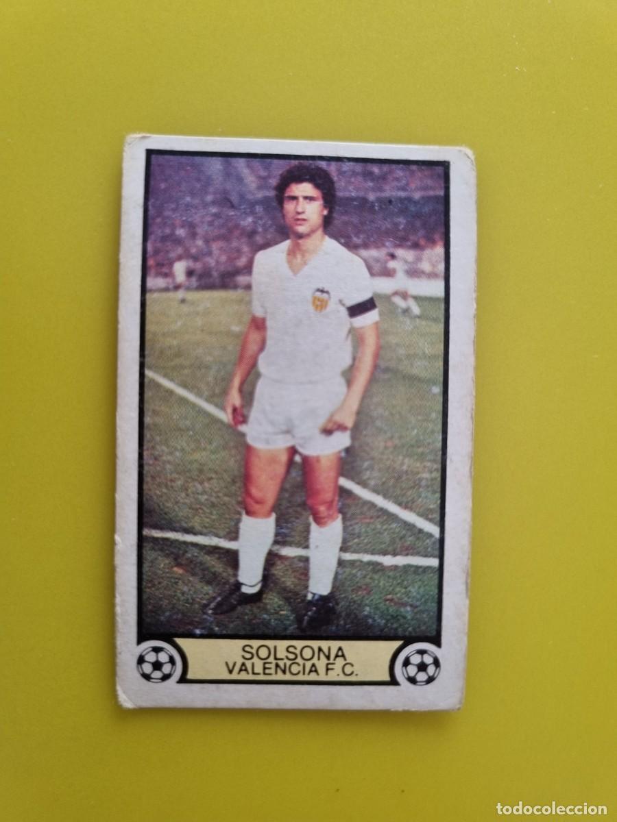 Cromos de f&uacute;tbol: CROMO FUTBOL LIGA ESTE 79 80 1979 1980 NUNCA PEGADO SIN PEGAR SOLSONA VALENCIA CF AR926