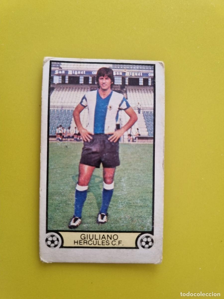 Cromos de f&uacute;tbol: CROMO FUTBOL LIGA ESTE 79 80 1979 1980 NUNCA PEGADO SIN PEGAR GIULIANO HERCULES CF AR926
