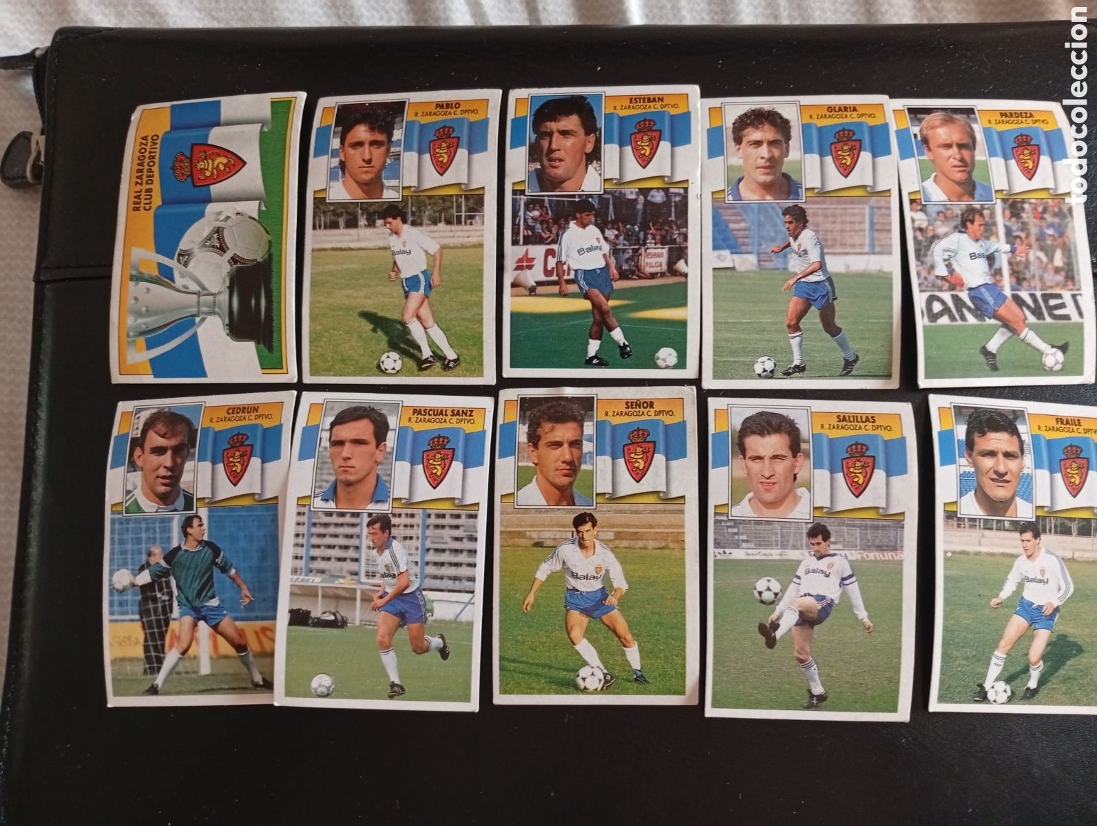 Cromos de f&uacute;tbol: Lote Zaragoza liga 90/91 cromos