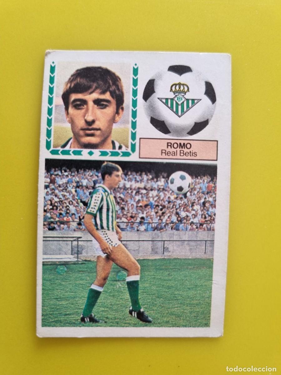 Cromos de f&uacute;tbol: CROMO FUTBOL LIGA ESTE 83 84 1983 1984 NUNCA PEGADO SIN PEGAR ROMO REAL BETIS AR926
