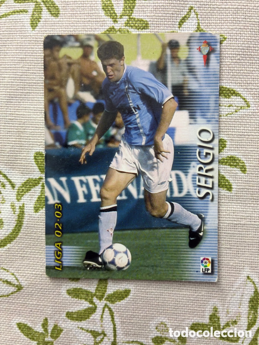 Cromos de f&uacute;tbol: Card Sergio Defensa Central (Celta de Vigo) - Megacracks Panini Liga 02/03 N.&ordm; 98