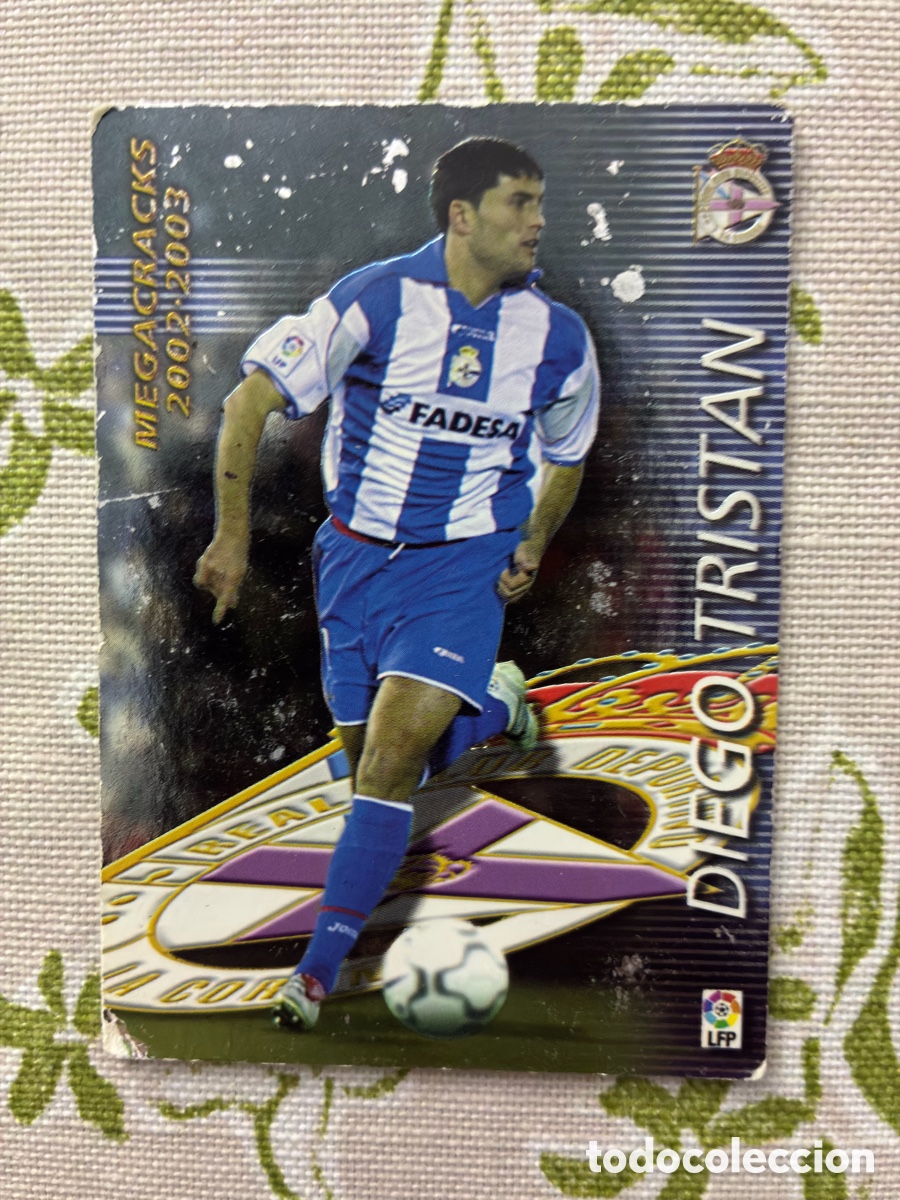 Cromos de f&uacute;tbol: Card Diego Trist&aacute;n Serie Megacracks (Deportivo de La Coru&ntilde;a) - Panini 02/03 N.&ordm; 383
