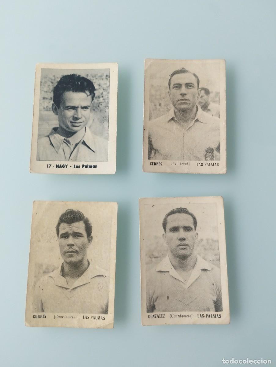 Cromos de f&uacute;tbol: 4 cromos antiguos Las palmas temporada 1951/1952