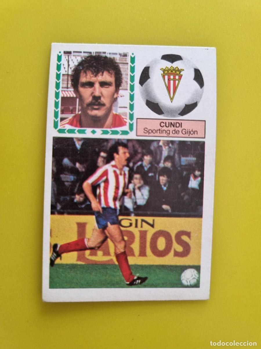 Cromos de f&uacute;tbol: CROMO FUTBOL LIGA ESTE 83 84 1983 1984 NUNCA PEGADO SIN PEGAR CUNDI SPORTING DE GIJON AR926