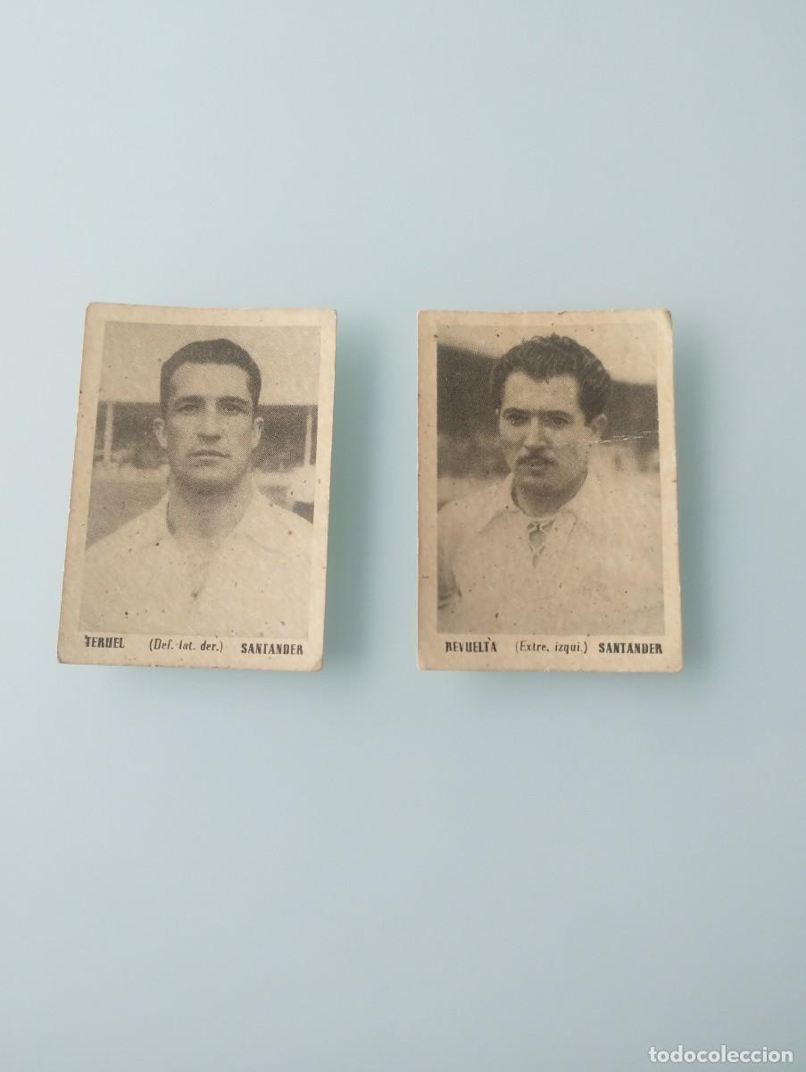 Cromos de f&uacute;tbol: Lote 2 cromos vintage Santander temporada 51/52