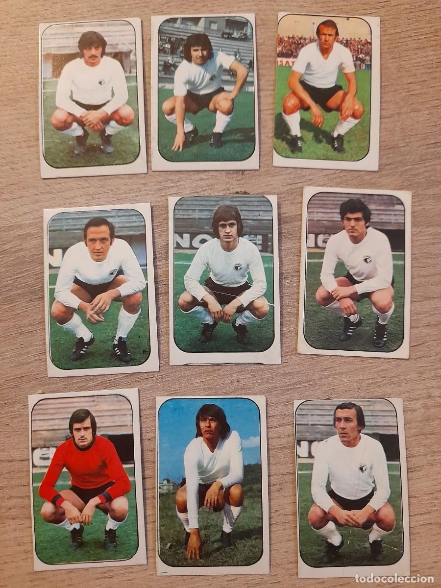 Cromos de f&uacute;tbol: LOTE 9 CROMOS DESPEGADOS Y DIFERENTES. BURGOS CF. LIGA ESTE 1976 1977 76 77