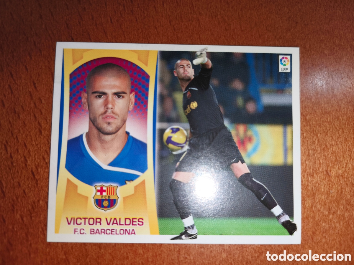 Cromos de f&uacute;tbol: Victor Valdes n&deg;1 liga este 09/10 Barcelona