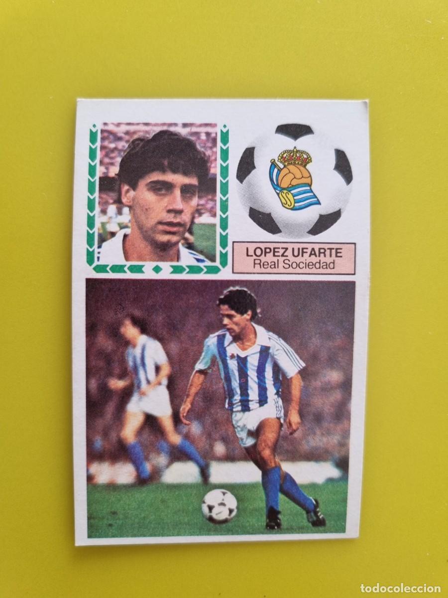 Cromos de f&uacute;tbol: CROMO FUTBOL LIGA ESTE 83 84 1983 1984 NUNCA PEGADO SIN PEGAR LOPEZ UFARTE REAL SOCIEDAD AR926