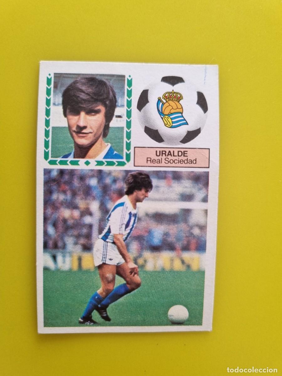 Cromos de f&uacute;tbol: CROMO FUTBOL LIGA ESTE 83 84 1983 1984 NUNCA PEGADO SIN PEGAR URALDE REAL SOCIEDAD AR926