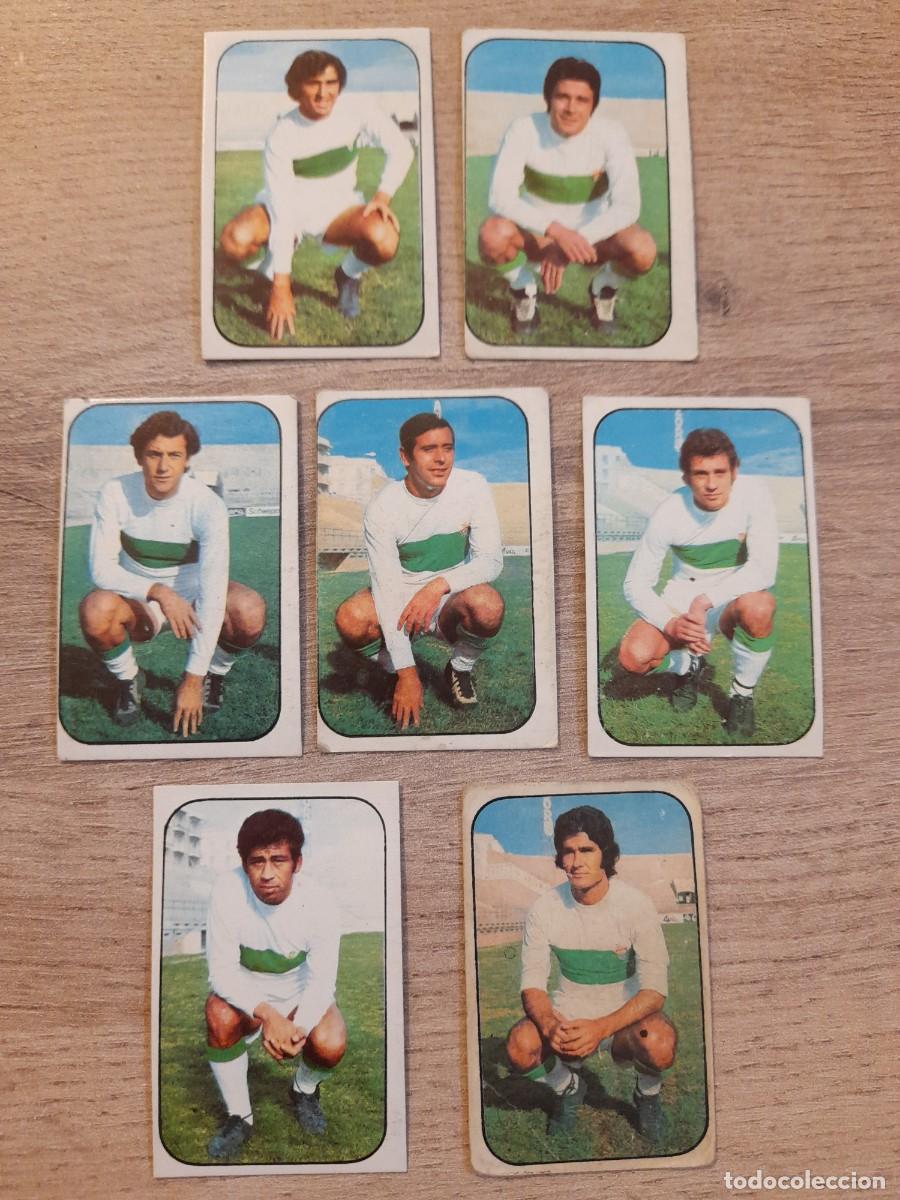 Cromos de f&uacute;tbol: LOTE 7 CROMOS DESPEGADOS Y DIFERENTES. ELCHE CF. LIGA ESTE 1976 1977 76 77