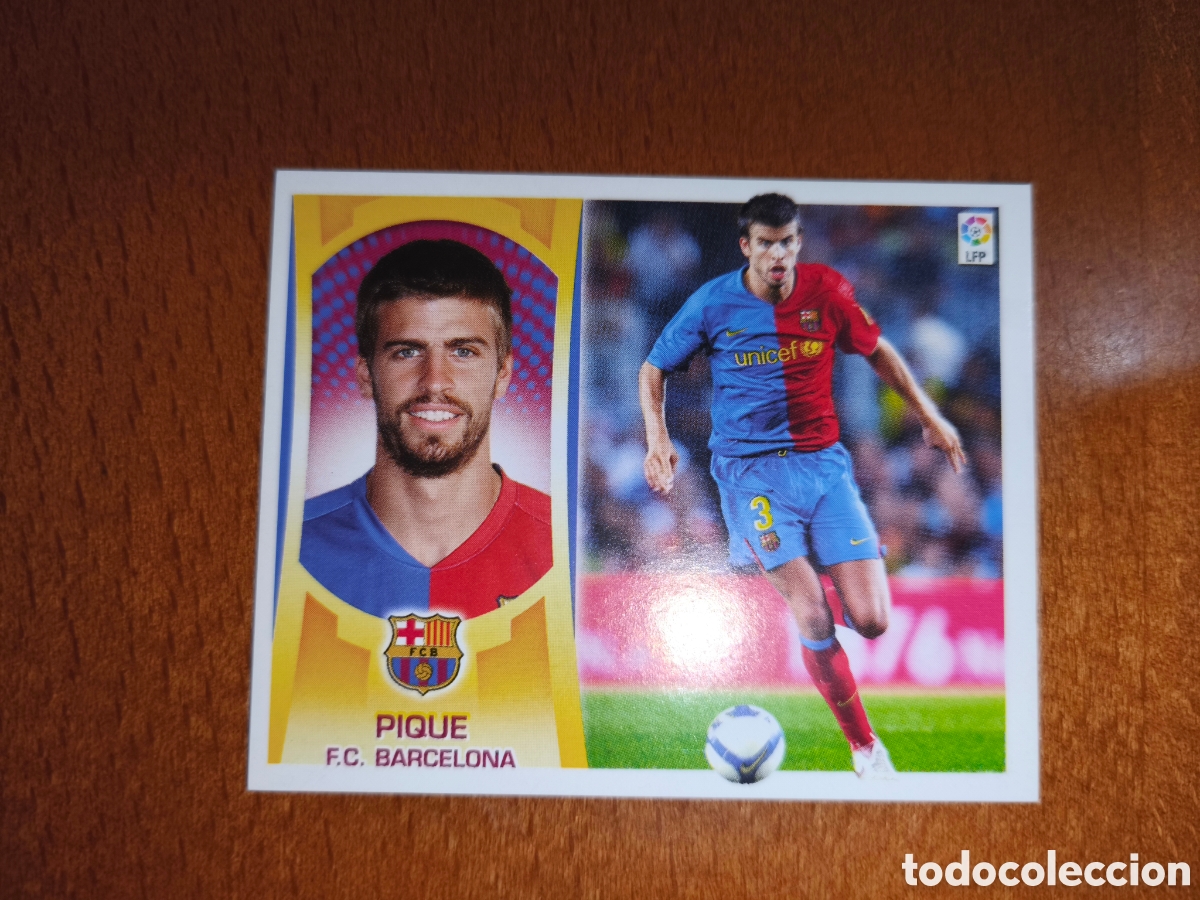 Cromos de f&uacute;tbol: Pique n&deg;6 liga este 09/10 Barcelona