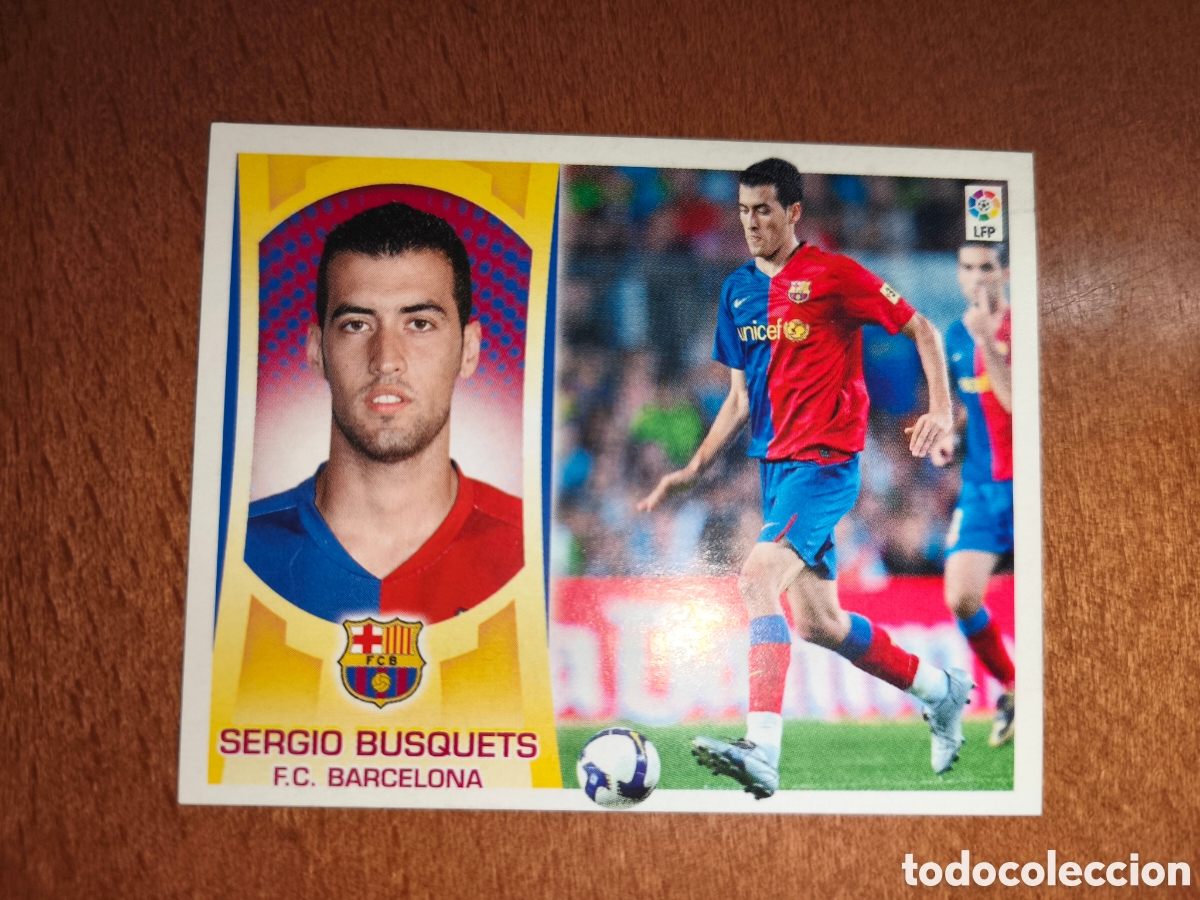Cromos de f&uacute;tbol: Sergio Busquets n&deg;10 liga este 09/10 Barcelona