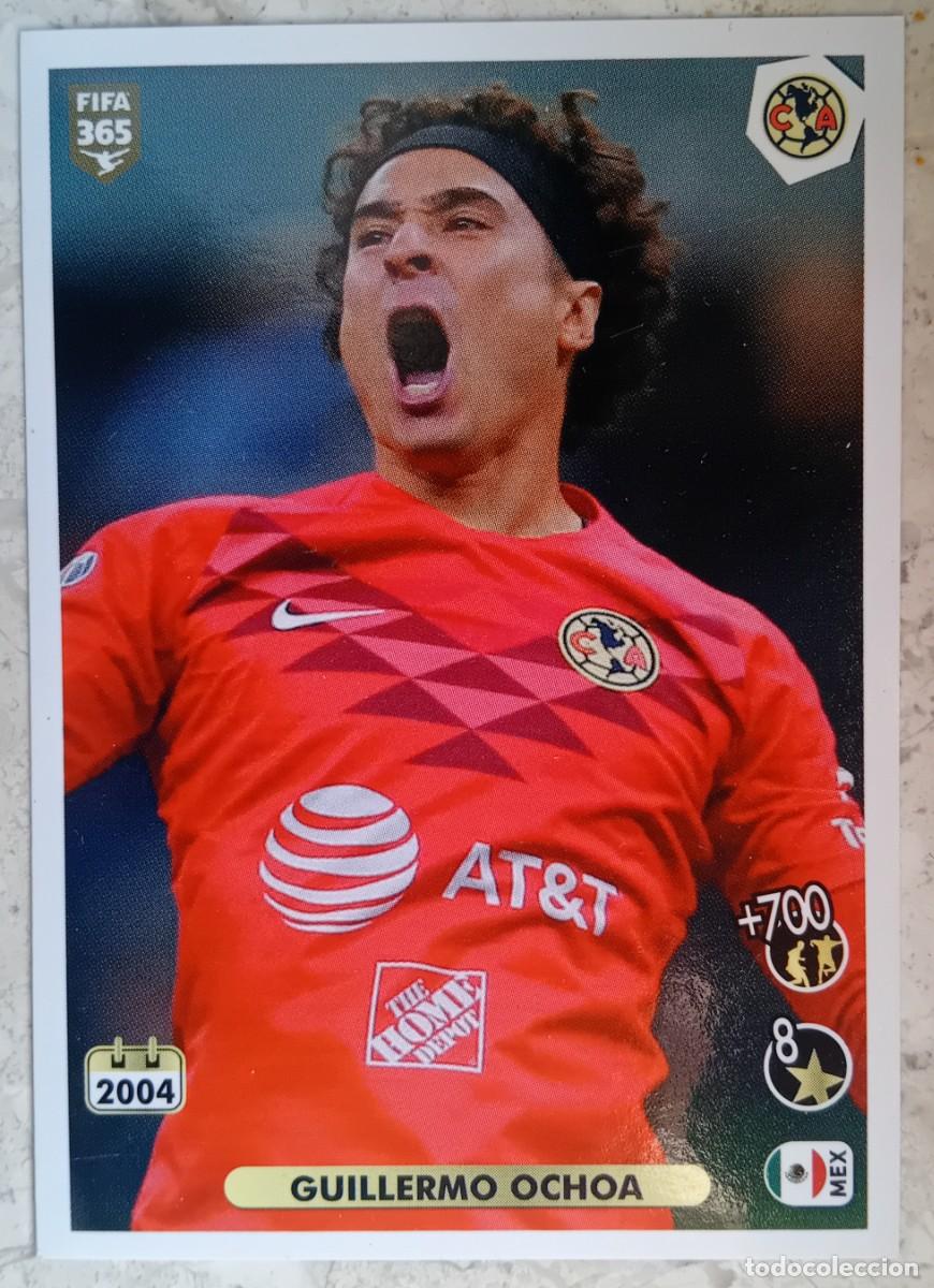Cromos de f&uacute;tbol: Figurina Panini 2020-21 Cromo Fifa 365 2021 Guillermo Ochoa Club America n 4 Celebration