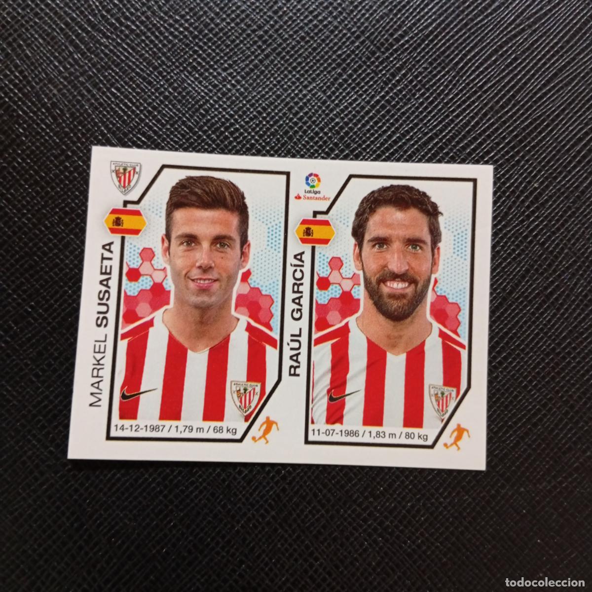Cromos de f&uacute;tbol: 141 SUSAETA RAUL GARCIA BILBAO PANINI 2016 2017 CROMO 16 17 FUTBOL - SIN PEGAR - A215 PG13
