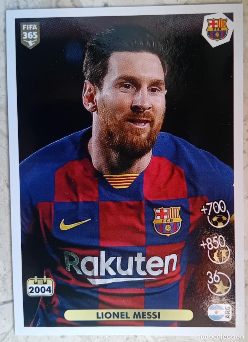 Cromos de f&uacute;tbol: Figurina Panini 2020-21 Cromo Fifa 365 2021 Lionel Messi Barcelona n 5 Celebration
