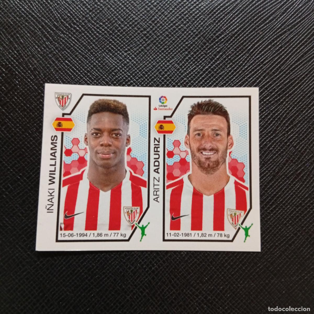 Cromos de f&uacute;tbol: 142 WILLIAMS ADURIZ BILBAO PANINI 2016 2017 CROMO 16 17 FUTBOL - SIN PEGAR - A215 PG14
