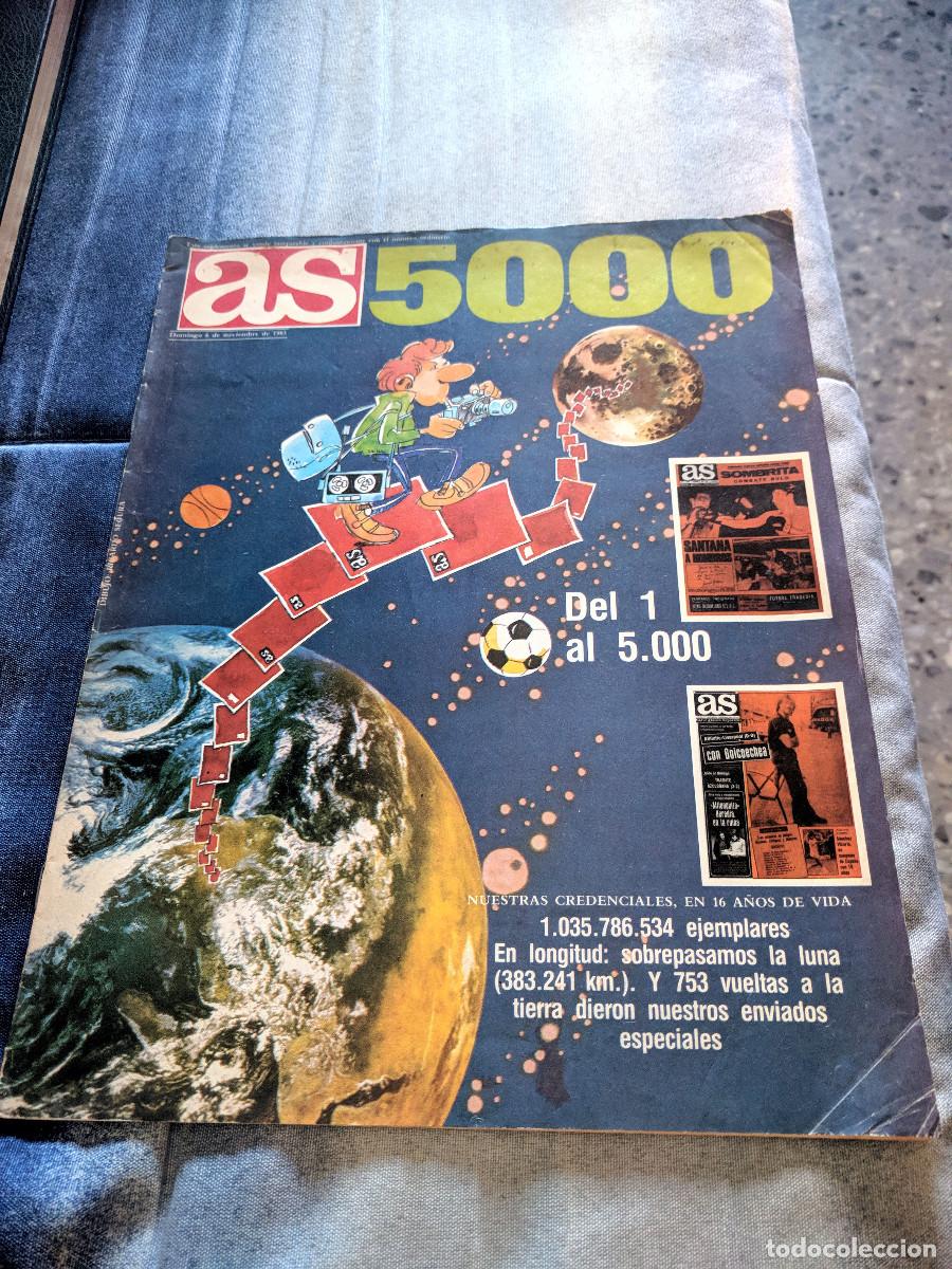 Cromos de f&uacute;tbol: Revista &rdquo;AS&rdquo; Especial N&uacute;mero 5000 (Domingo 6 de septiembre de 1981)