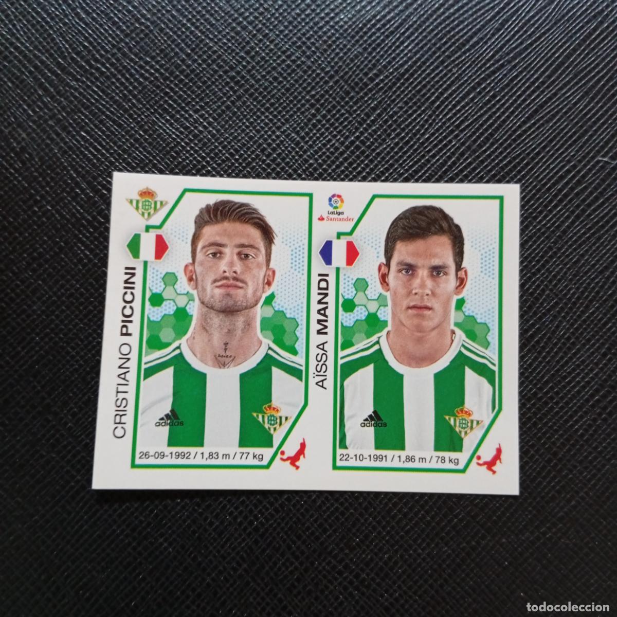 Cromos de f&uacute;tbol: 144 PICCINI MANDI REAL BETIS PANINI 2016 2017 CROMO 16 17 FUTBOL - SIN PEGAR - A215 PG14