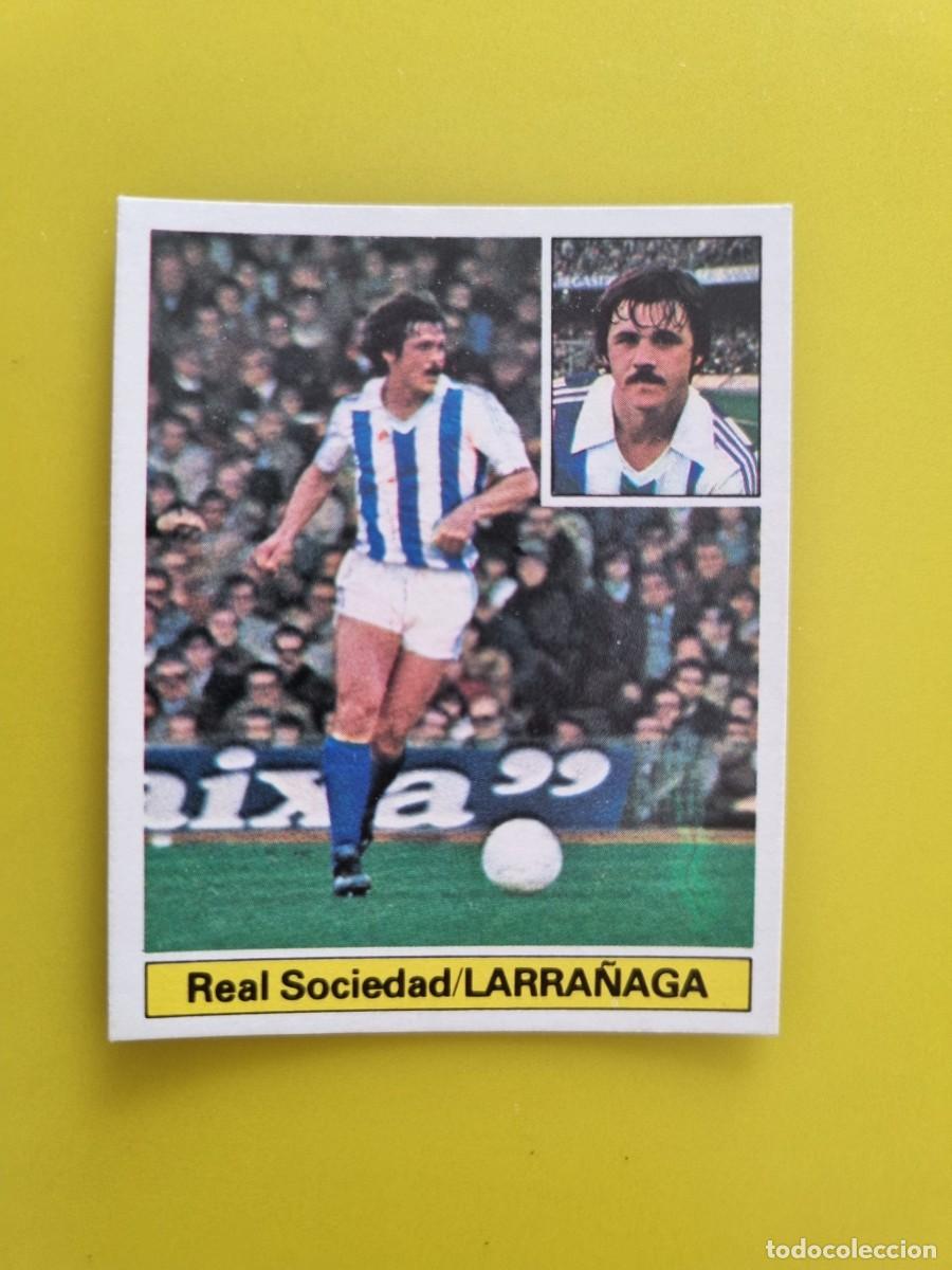 Cromos de f&uacute;tbol: CROMO FUTBOL LIGA ESTE 81 82 1981 1982 NUNCA PEGADO SIN PEGAR LARRA&Ntilde;AGA REAL SOCIEDAD AR926