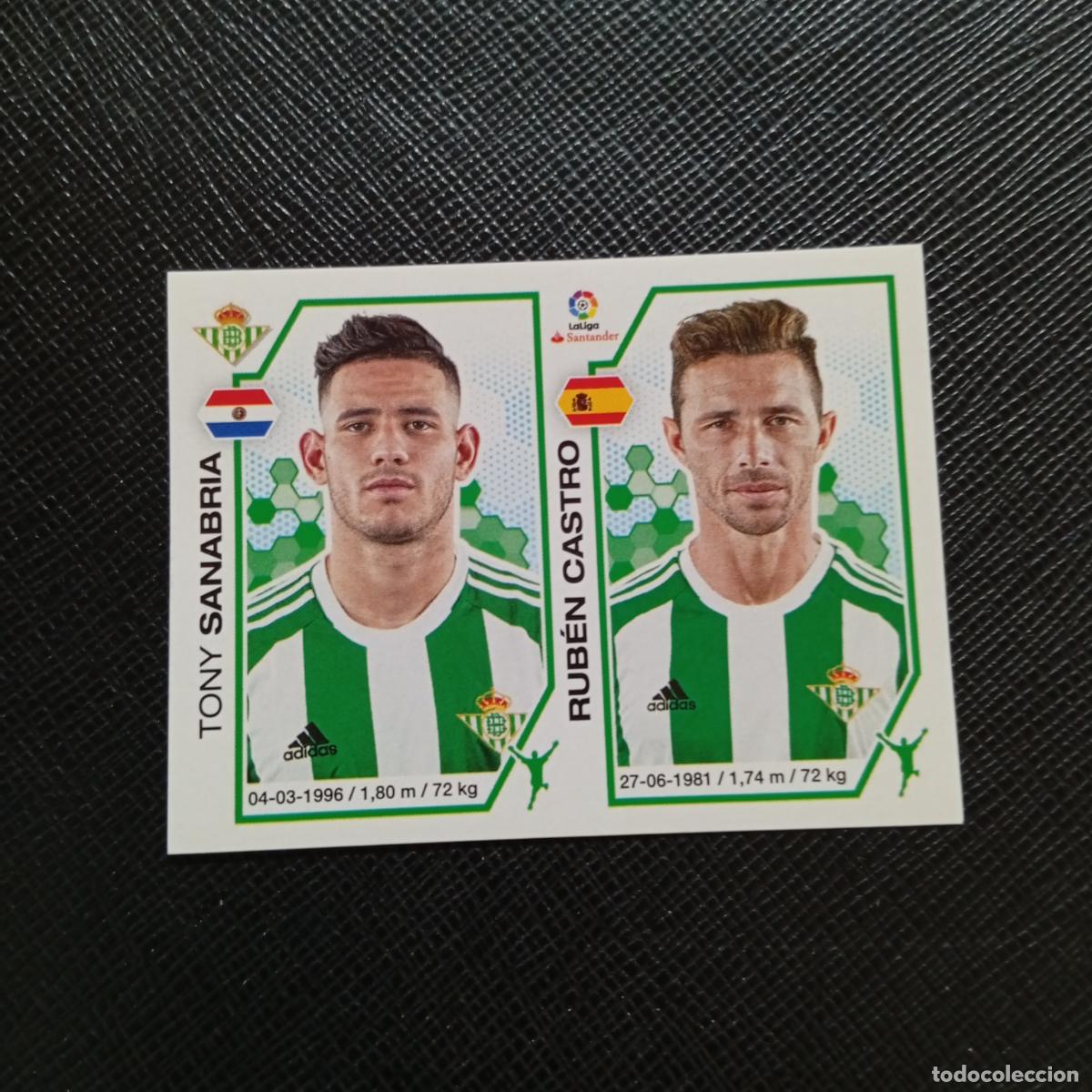 Cromos de f&uacute;tbol: 148 SANABRIA RUBEN CASTRO REAL BETIS PANINI 2016 2017 CROMO 16 17 FUTBOL - SIN PEGAR - A215 PG14