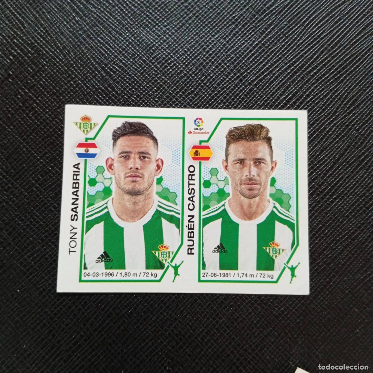 Cromos de f&uacute;tbol: 148 SANABRIA RUBEN CASTRO REAL BETIS PANINI 2016 2017 CROMO 16 17 FUTBOL - SIN PEGAR - A215 PG14