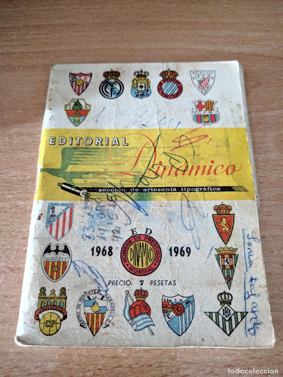 Cromos de f&uacute;tbol: Librito/calendario deportivo de la Editorial Din&aacute;mico 1968-69