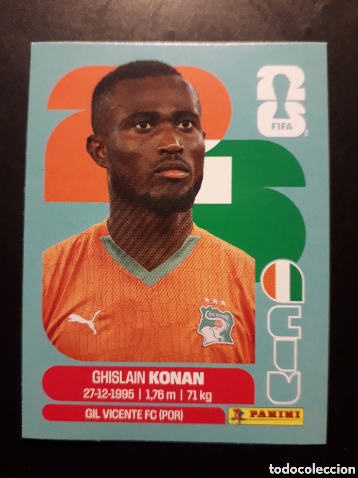 Cromos de f&uacute;tbol: KONAN COSTA DE MARFIL CIV 3 MUNDIAL F&Uacute;TBOL 2026 FIFA WORLD CUP PANINI SIN PEGAR PEDIDO M&Iacute;NIMO 3&euro;