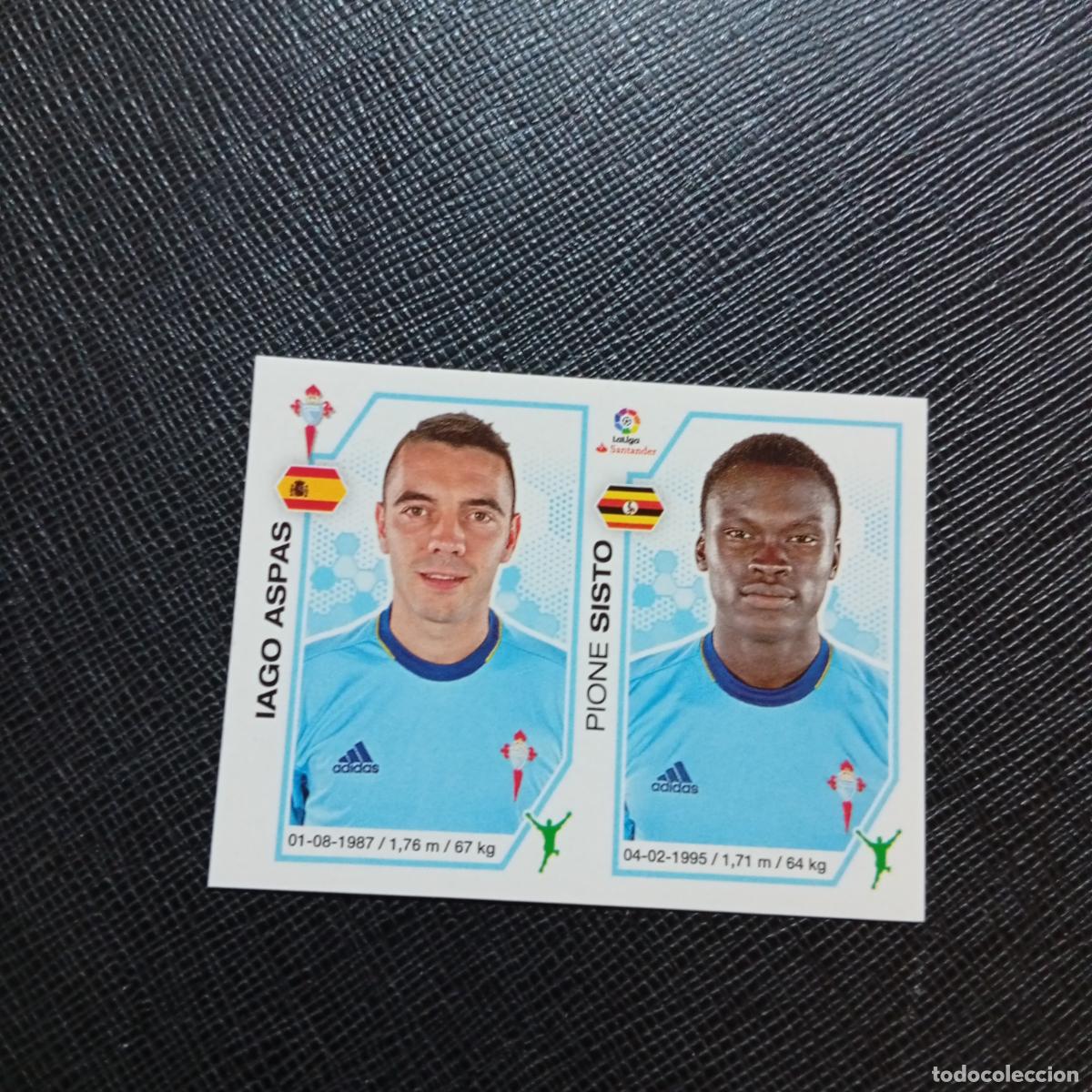 Cromos de f&uacute;tbol: 154 IAGO ASPAS SISTO CELTA PANINI 2016 2017 CROMO 16 17 FUTBOL - SIN PEGAR - A215 PG16