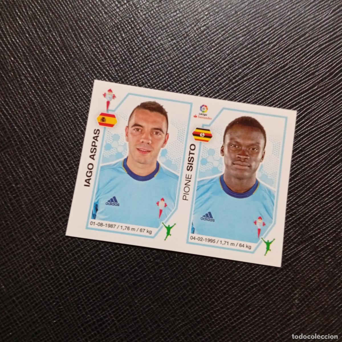 Cromos de f&uacute;tbol: 154 IAGO ASPAS SISTO CELTA PANINI 2016 2017 CROMO 16 17 FUTBOL - SIN PEGAR - A215 PG16