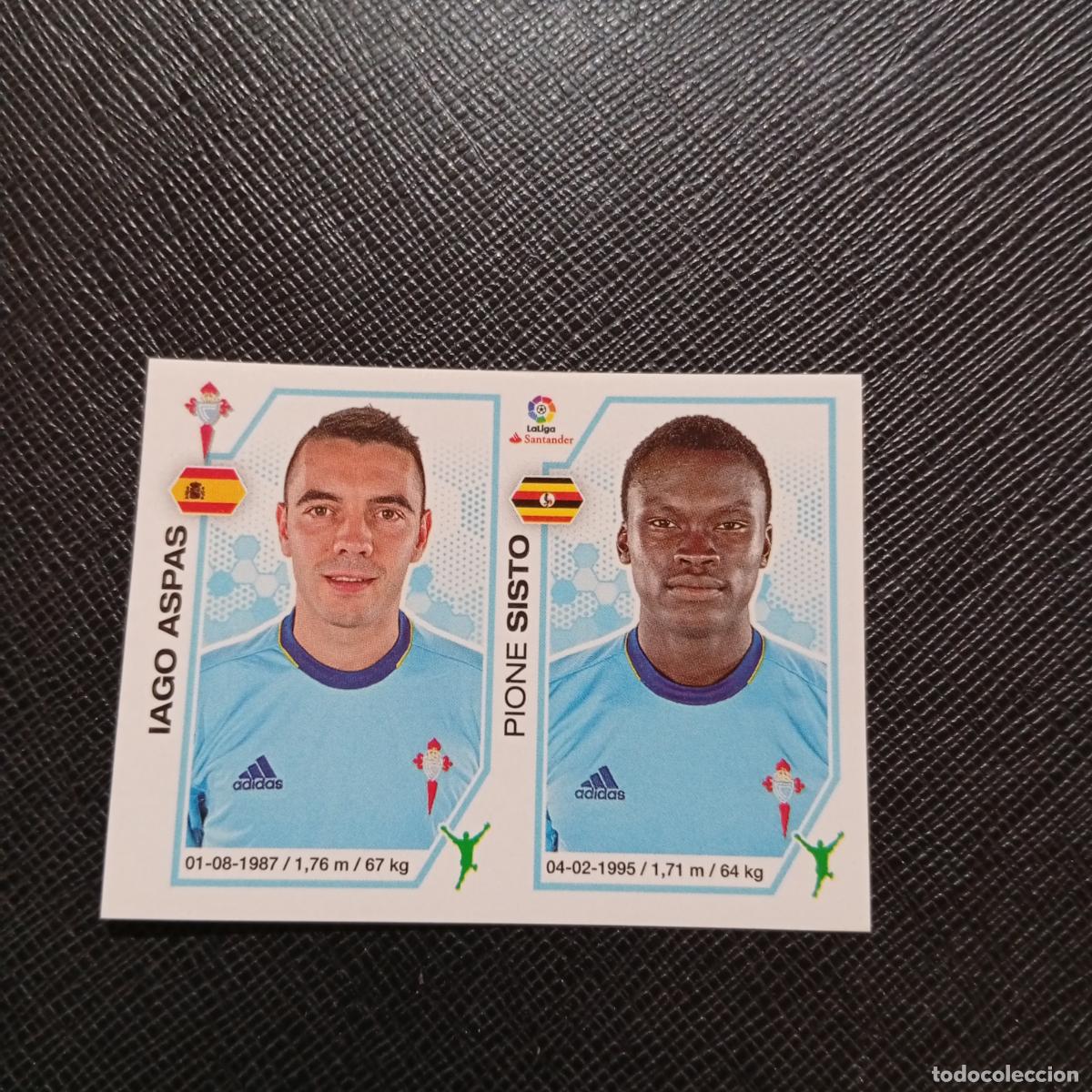 Cromos de f&uacute;tbol: 154 IAGO ASPAS SISTO CELTA PANINI 2016 2017 CROMO 16 17 FUTBOL - SIN PEGAR - A215 PG16