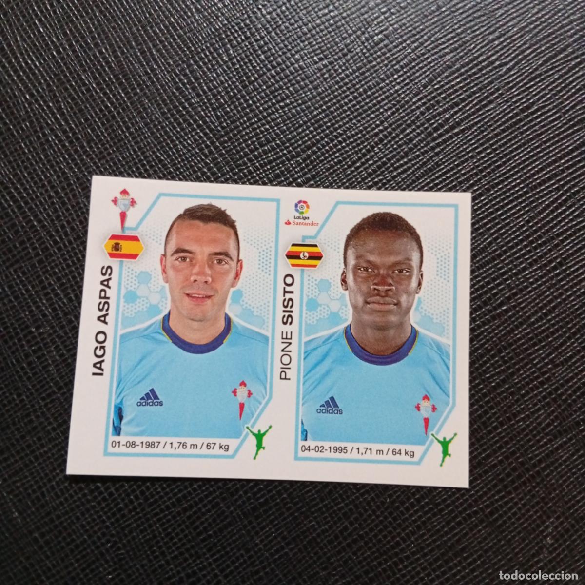 Cromos de f&uacute;tbol: 154 IAGO ASPAS SISTO CELTA PANINI 2016 2017 CROMO 16 17 FUTBOL - SIN PEGAR - A215 PG16