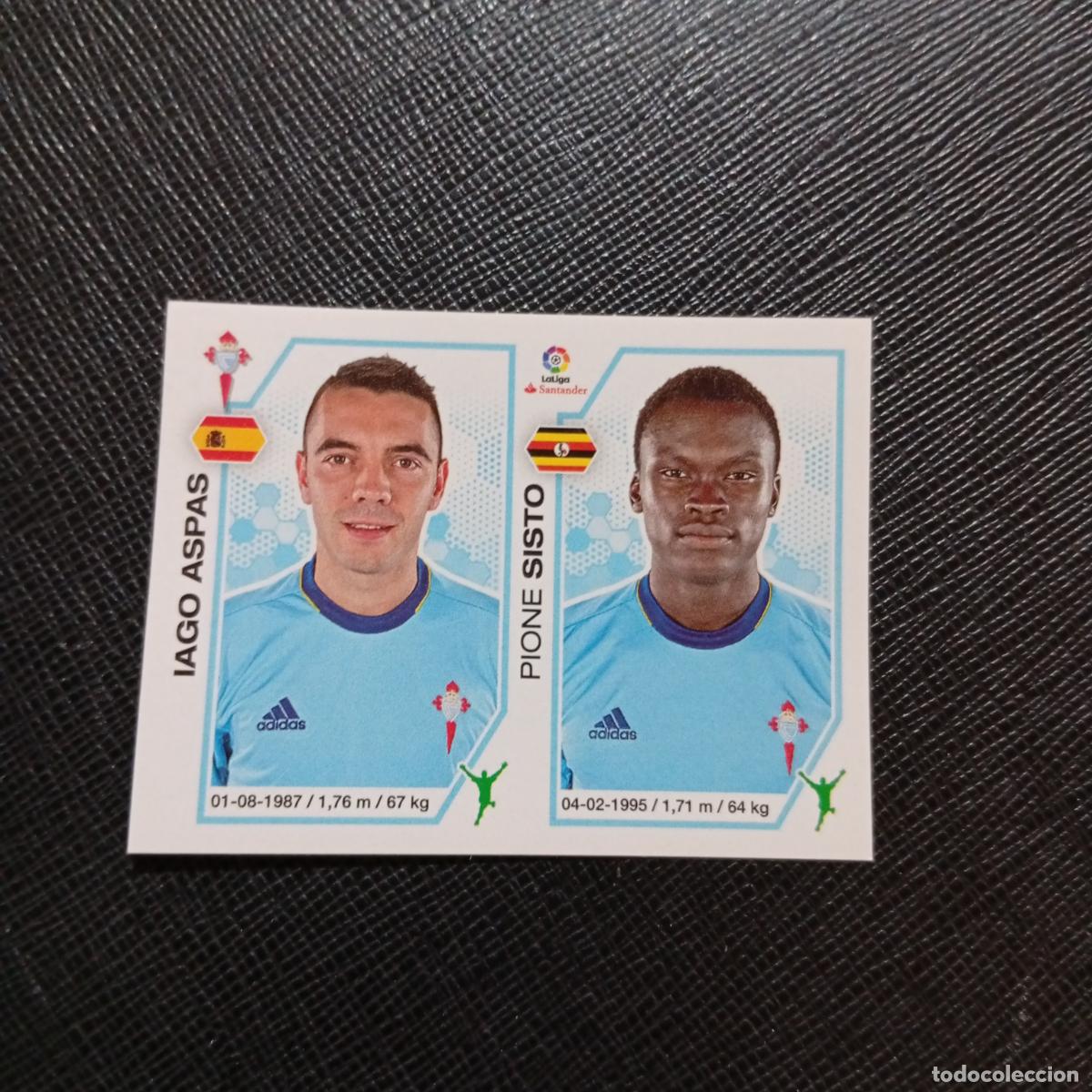 Cromos de f&uacute;tbol: 154 IAGO ASPAS SISTO CELTA PANINI 2016 2017 CROMO 16 17 FUTBOL - SIN PEGAR - A215 PG16