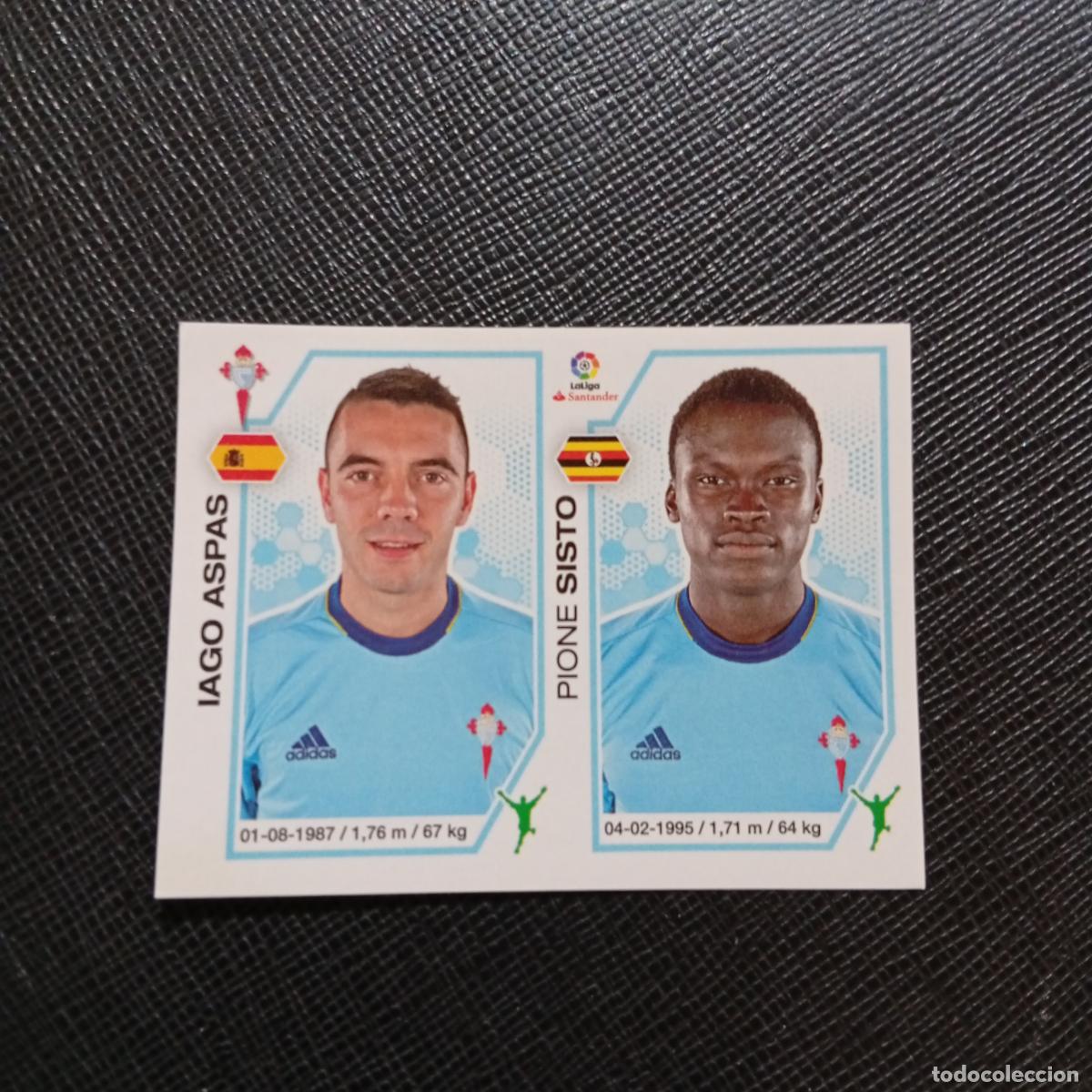 Cromos de f&uacute;tbol: 154 IAGO ASPAS SISTO CELTA PANINI 2016 2017 CROMO 16 17 FUTBOL - SIN PEGAR - A215 PG16