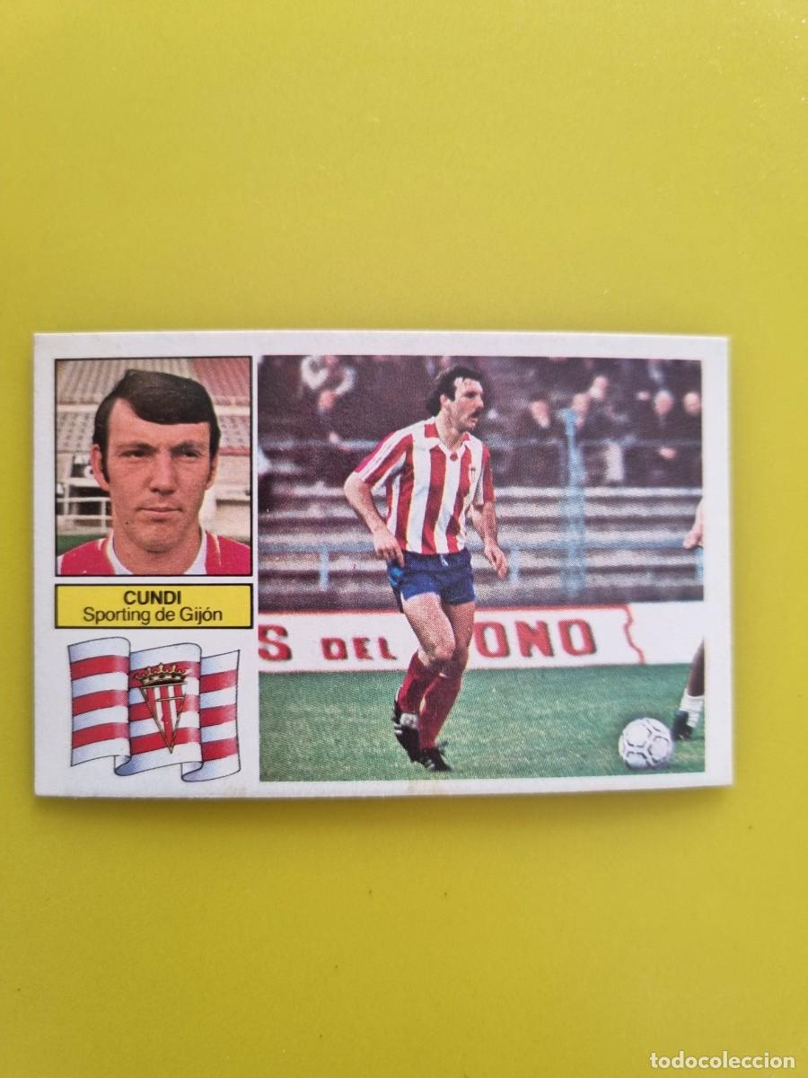 Cromos de f&uacute;tbol: CROMO FUTBOL LIGA ESTE 82 83 1982 1983 NUNCA PEGADO SIN PEGAR CUNDI SPORTING DE GIJON AR926