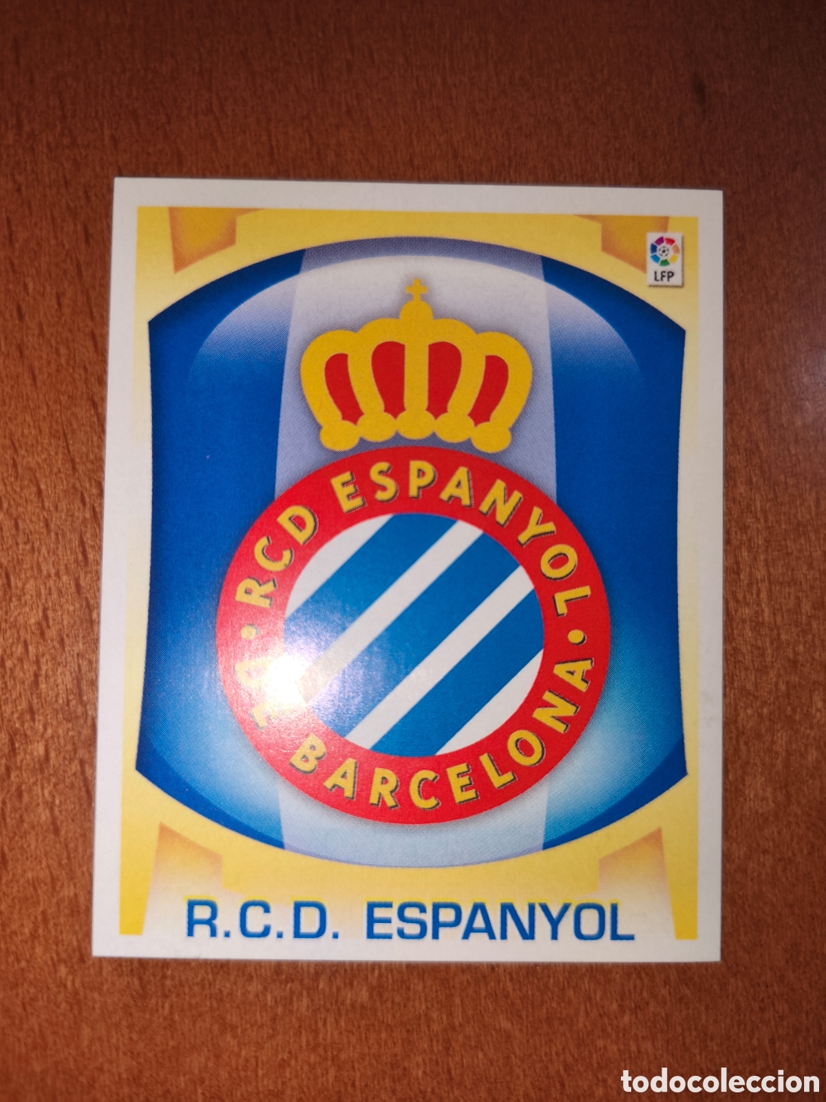 Cromos de f&uacute;tbol: Escudo RCD Espanyol liga este 09/10