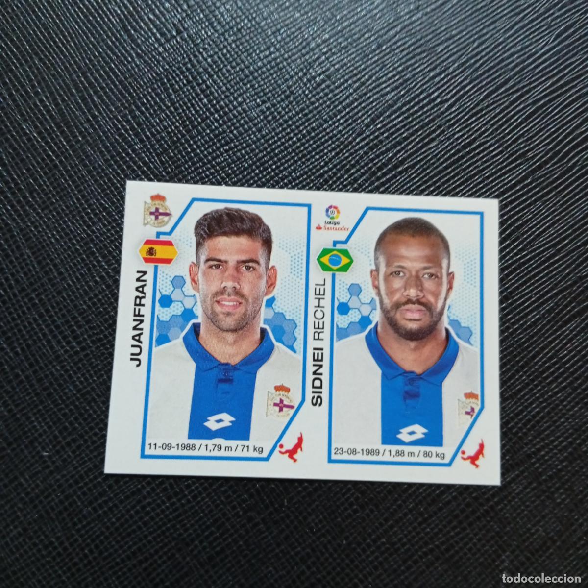 Cromos de f&uacute;tbol: 156 JUANFRAN SIDNEI DEPORTIVO PANINI 2016 2017 CROMO 16 17 FUTBOL - SIN PEGAR - A215 PG16
