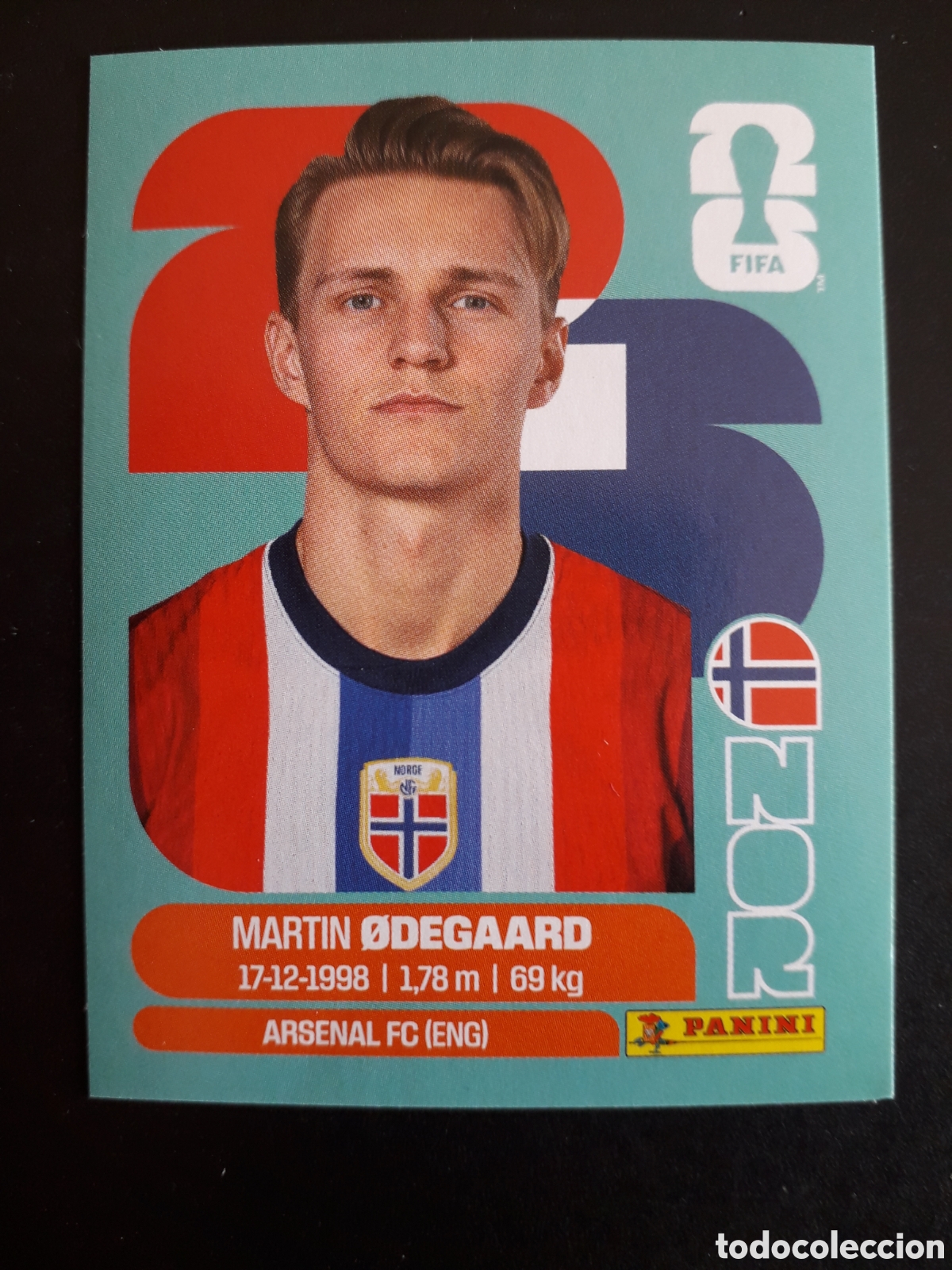 Cromos de f&uacute;tbol: &Oslash;DEGAARD NORUEGA NOR 10 MUNDIAL F&Uacute;TBOL 2026 FIFA WORLD CUP PANINI SIN PEGAR PEDIDO M&Iacute;NIMO 3&euro;