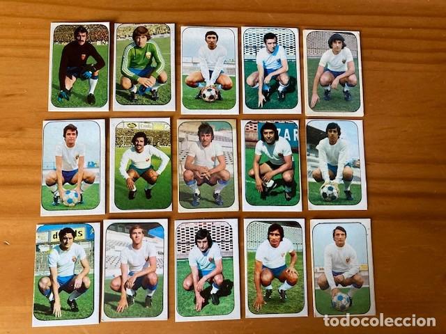 Football Stickers: LOTE 15 CROMOS ZARAGOZA 76 77 ESTE RECUPERADOS