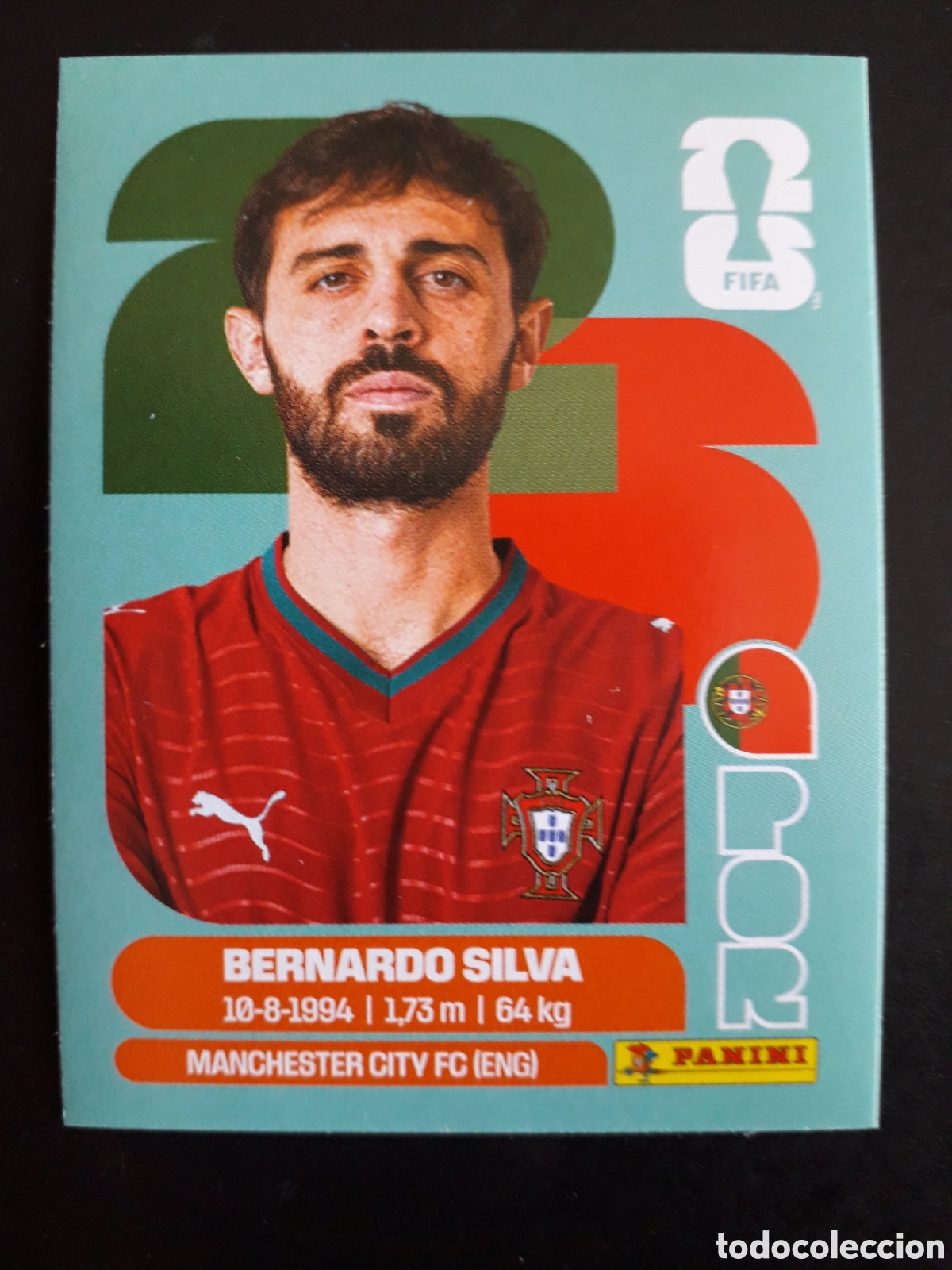 Cromos de f&uacute;tbol: BERNARDO SILVA PORTUGAL POR 9 MUNDIAL F&Uacute;TBOL 2026 FIFA WORLD CUP PANINI SIN PEGAR PEDIDO M&Iacute;NIMO 3&euro;.