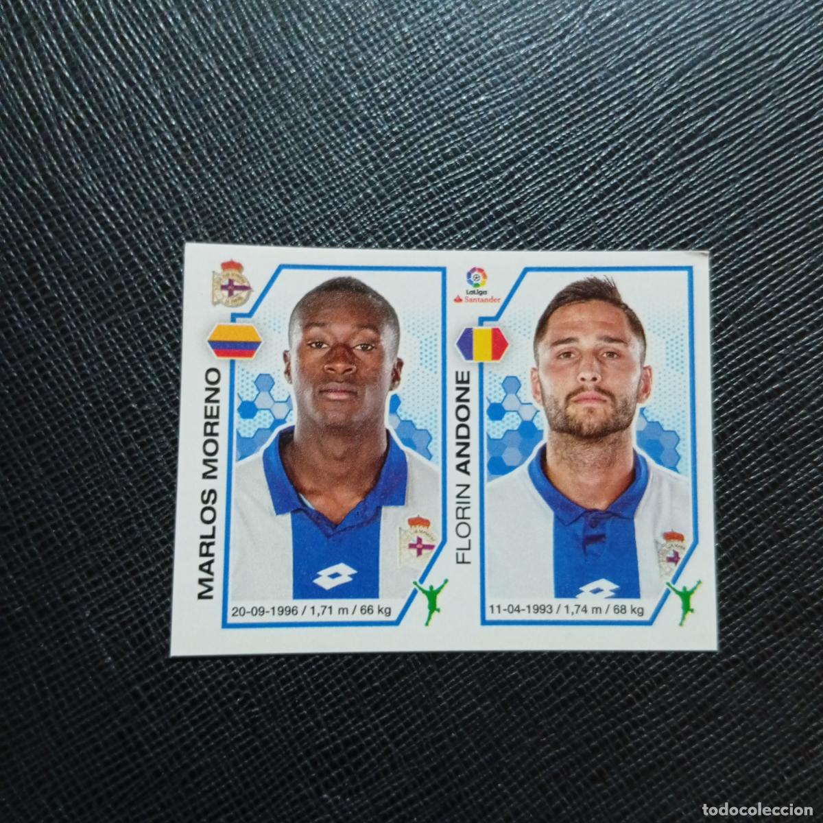 Cromos de f&uacute;tbol: 160 CARLOS MORENO ANDONE DEPORTIVO PANINI 2016 2017 CROMO 16 17 FUTBOL - SIN PEGAR - A215 PG17
