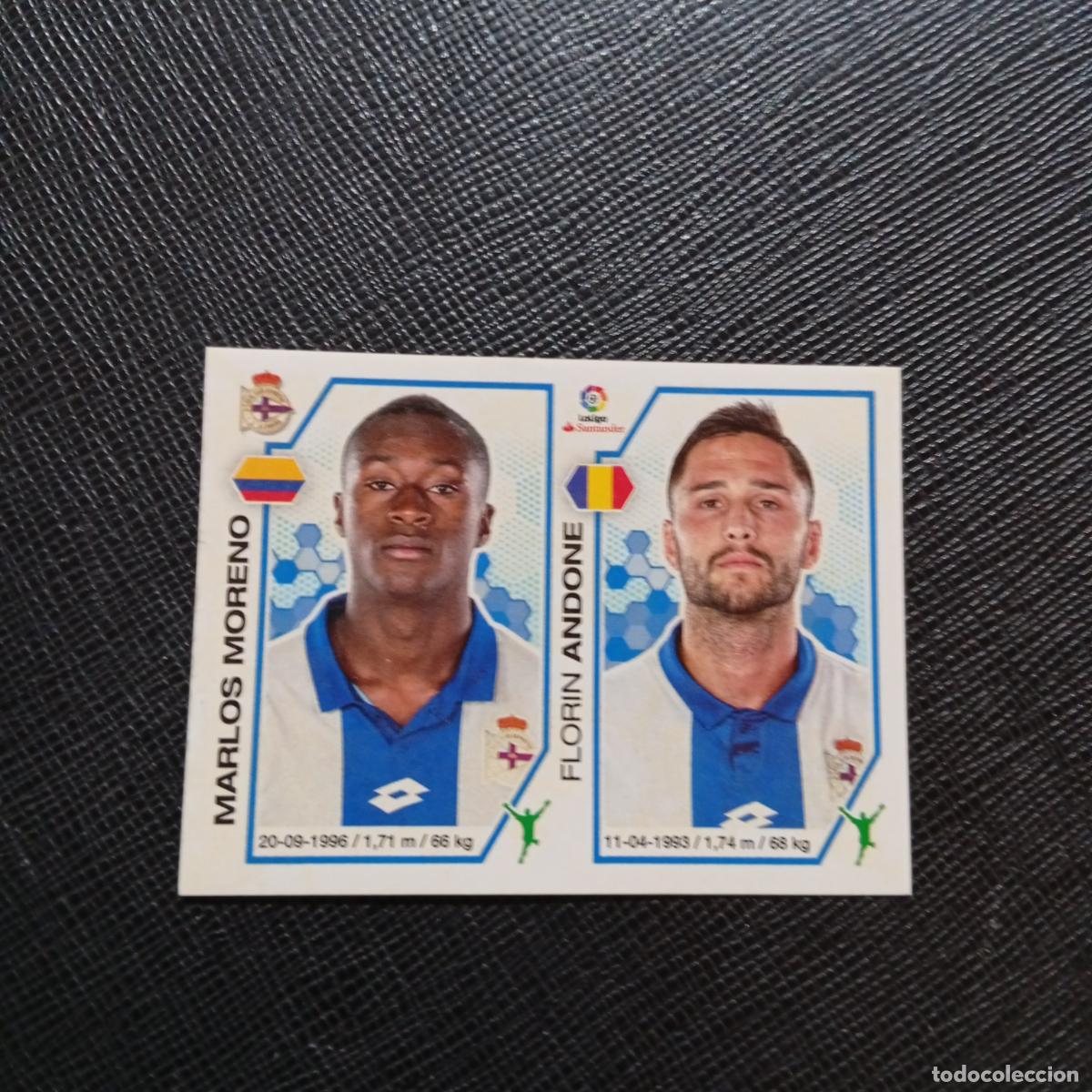Cromos de f&uacute;tbol: 160 CARLOS MORENO ANDONE DEPORTIVO PANINI 2016 2017 CROMO 16 17 FUTBOL - SIN PEGAR - A215 PG17