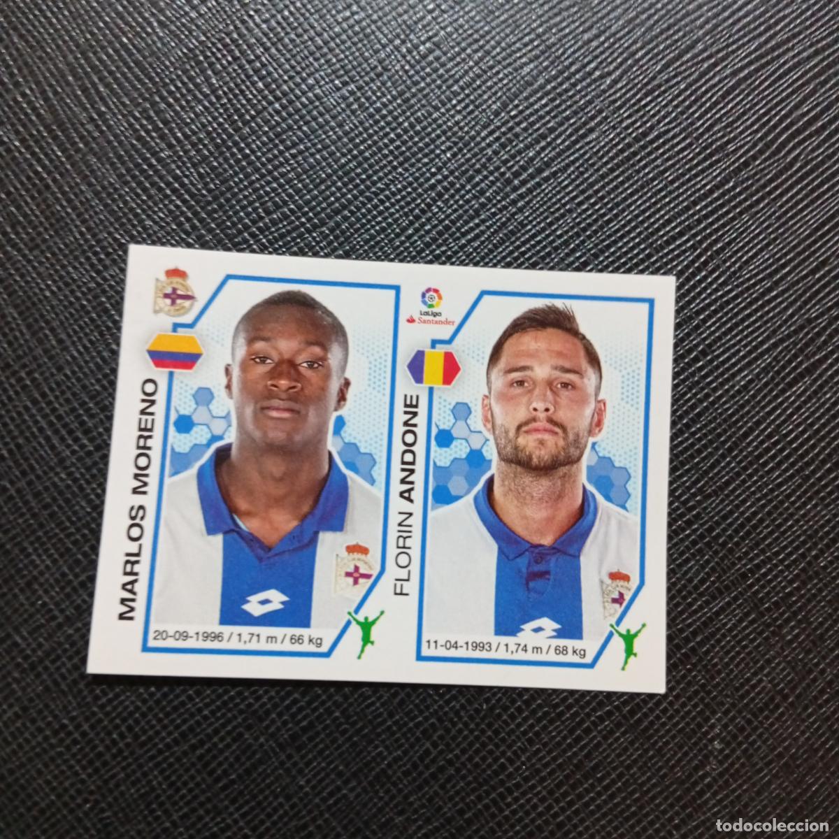 Cromos de f&uacute;tbol: 160 CARLOS MORENO ANDONE DEPORTIVO PANINI 2016 2017 CROMO 16 17 FUTBOL - SIN PEGAR - A215 PG17