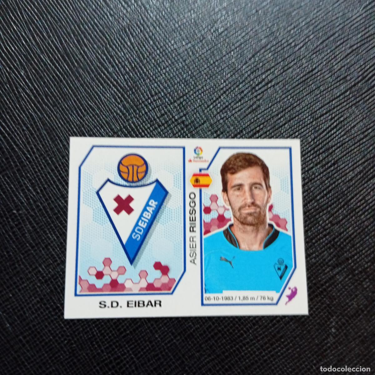 Cromos de f&uacute;tbol: 161 ESCUDO RIESGO EIBAR PANINI 2016 2017 CROMO 16 17 FUTBOL - SIN PEGAR - A215 PG17