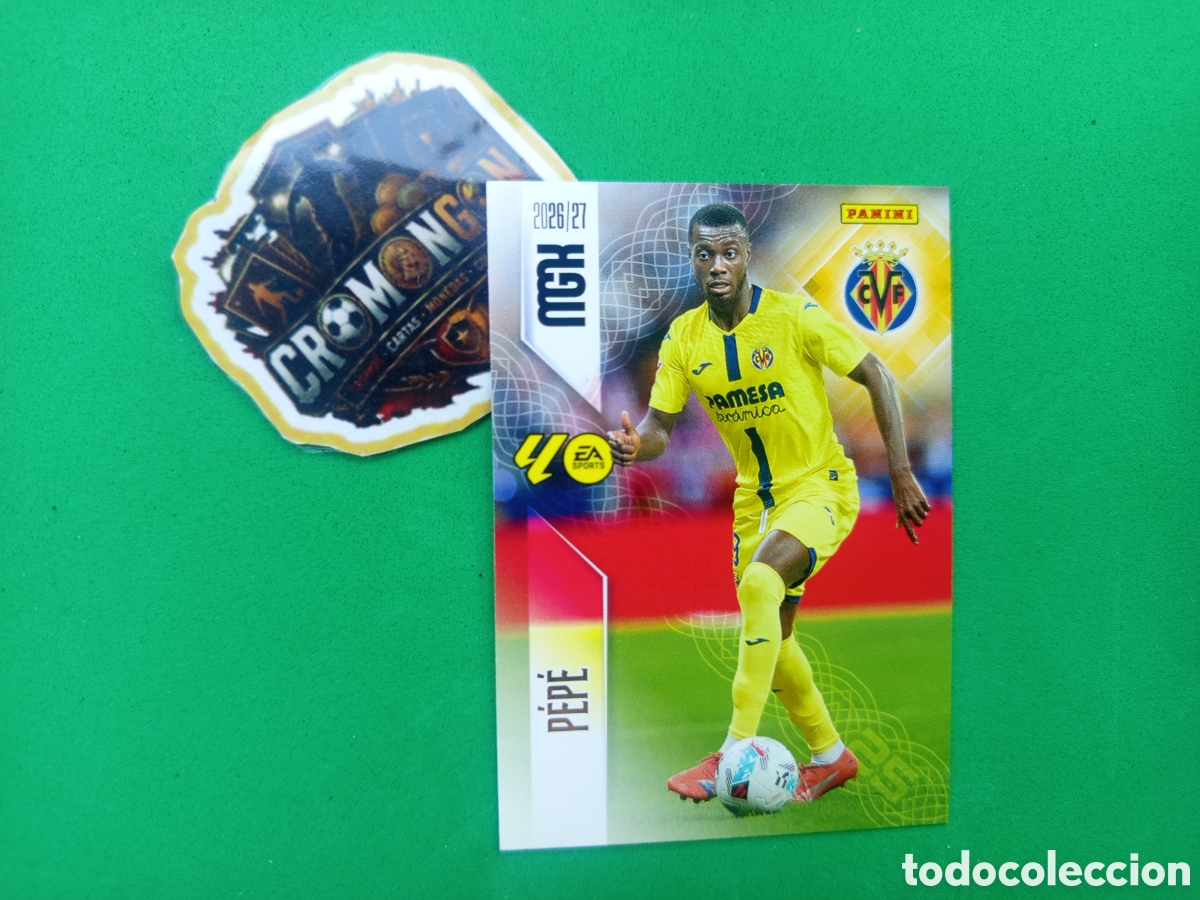 Figurine di Calcio: ❇️ CROMO ⚽ CARD PEP&Eacute; VILLARREAL 375 MEGACRACKS LIGA 26 27 MGKS 2026 2027 ❇️