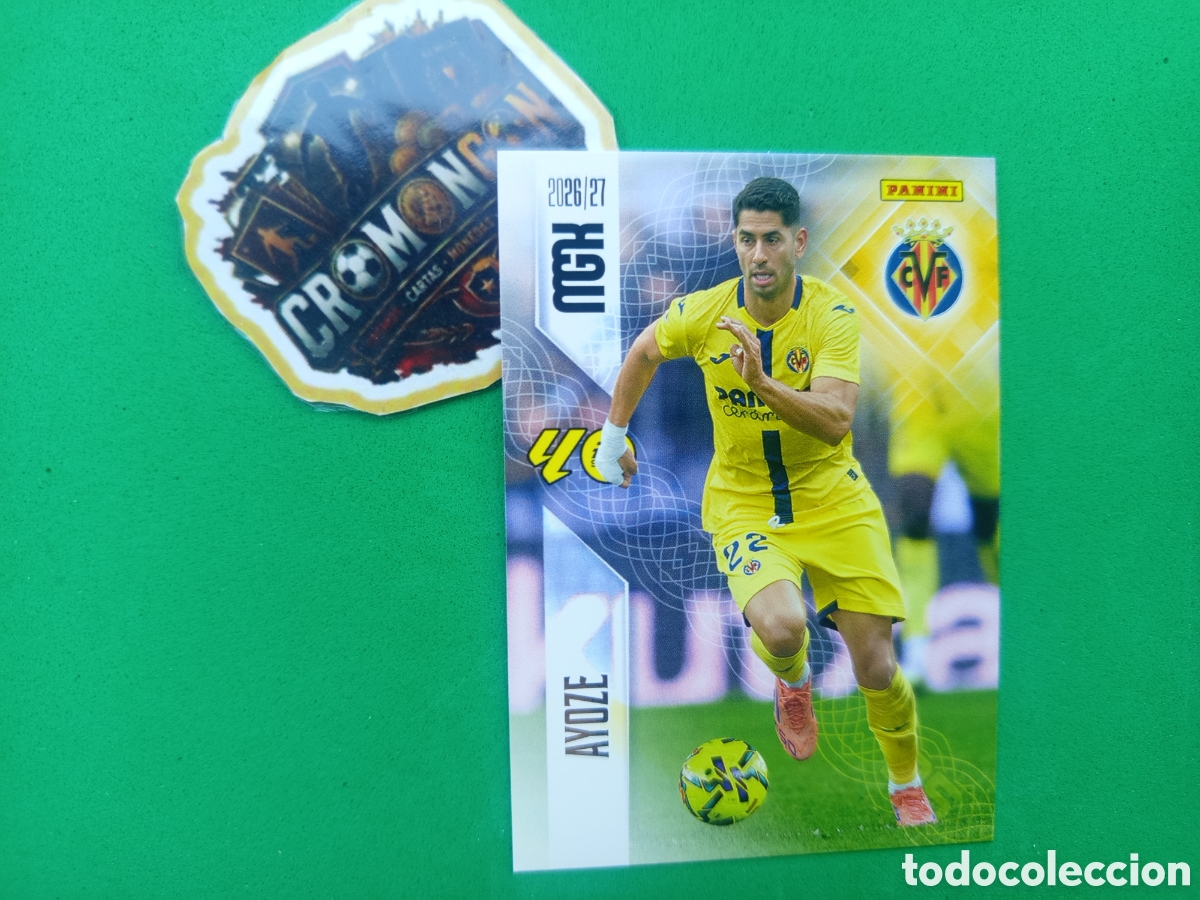 Figurine di Calcio: ❇️ CROMO ⚽ CARD AYOZE VILLARREAL 377 MEGACRACKS LIGA 26 27 MGKS 2026 2027 ❇️