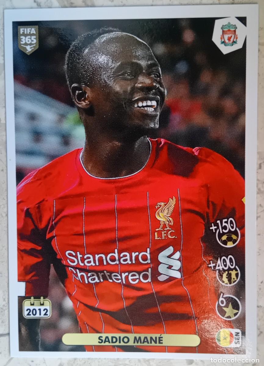 Cromos de f&uacute;tbol: Figurina Panini 2020-21 Cromo Fifa 365 2021 Sadio Man&eacute; Liverpool n 9 Celebration