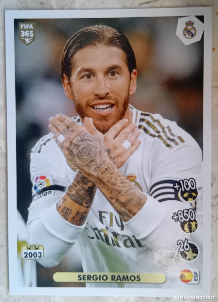 Cromos de f&uacute;tbol: Figurina Panini 2020-21 Cromo Fifa 365 2021 Sergio Ramos Real Madrid n 11 Celebration