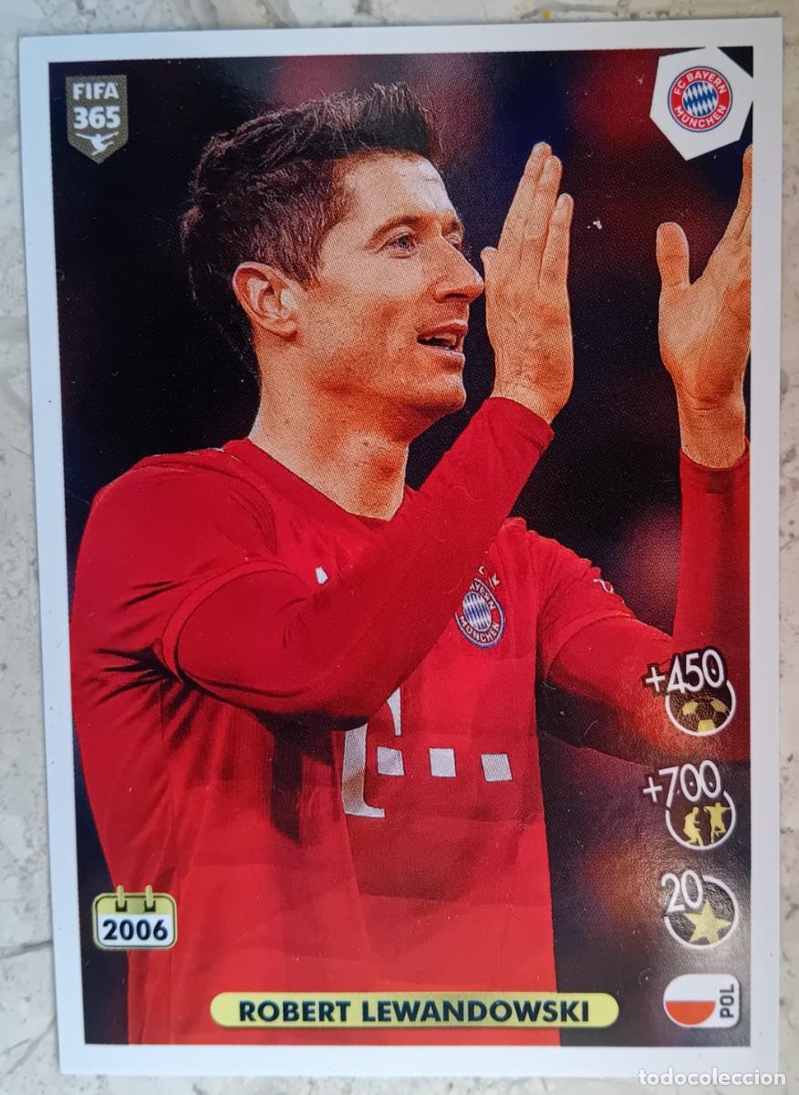 Cromos de f&uacute;tbol: Figurina Panini 2020-21 Cromo Fifa 365 2021 Robert Lewandovski Bayern Munchen n 12 Celebration