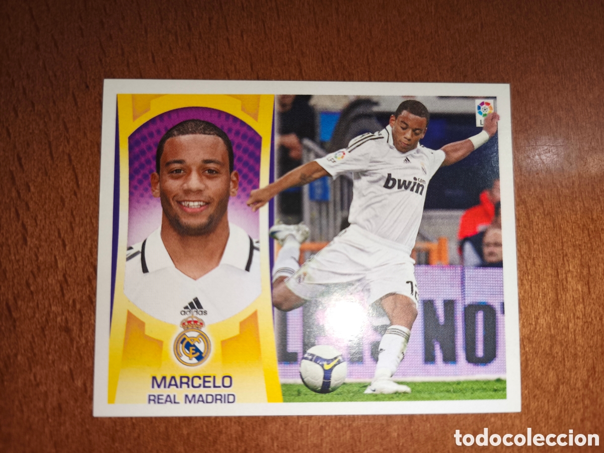 Cromos de f&uacute;tbol: Marcelo n&deg;7 A liga este 09/10 Real Madrid